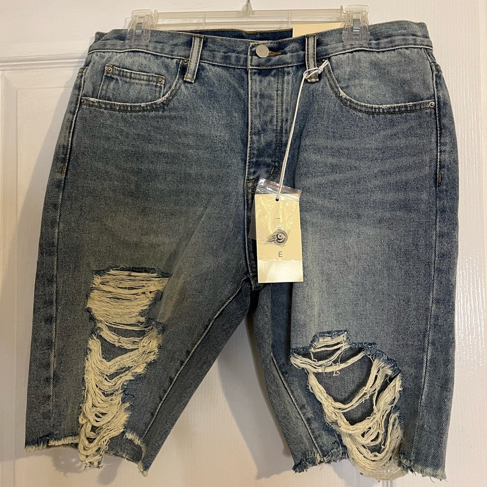 NWT Distressed Jean Shirts - mnml
